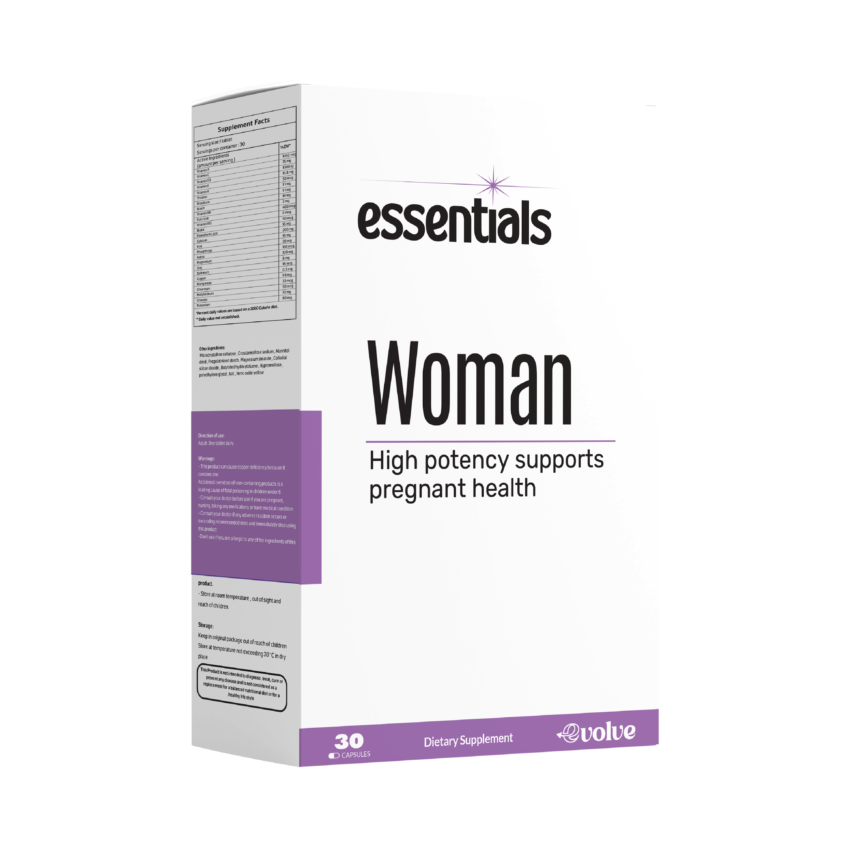 ESSENTIALS WOMAN (High potency supports pregnant health)